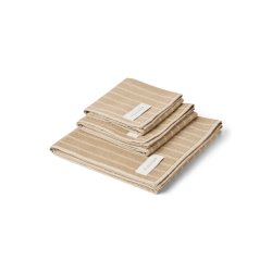 Studio Feder - Una Hndklde - Sand Beige Rain - 50x100cm