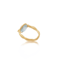 Ananda Soul - Tear Of Joy - Ring - Gold - Aquamarine