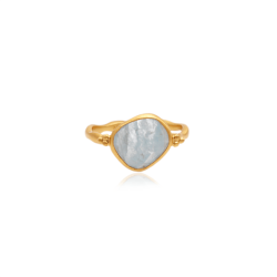 Ananda Soul - Tear Of Joy - Ring - Gold - Aquamarine