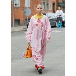 Sissel Edelbo - Wenke Kjole - Pink Stripes - Onesize