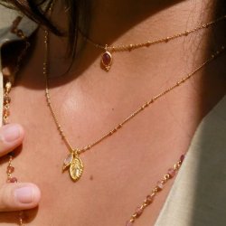 Ananda Soul - Through It All Prayer - Halskde - Guld - Rose/Citrine