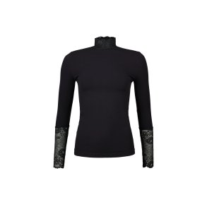 Tim & Simonsen - Abby Blouse Turtle Lace - Black