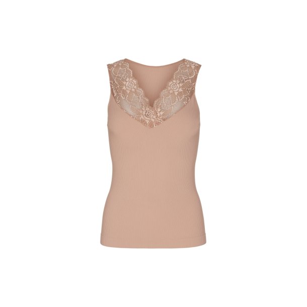 Tim & Simonsen - Belen Rib - V-lace  Top - Nudo