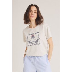 Luxzuz - Troti T-shirt - Off white Melange