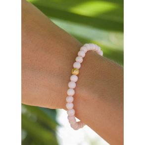 With Love Darling - Uendelighed pink Opal - Perle Armbnd