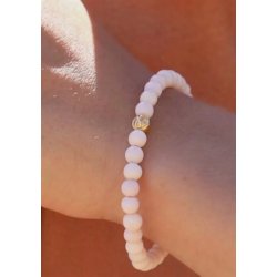 With Love Darling - Uendelighed pink Opal - Perle Armbnd