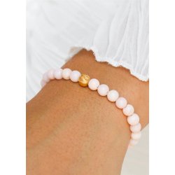 With Love Darling - Uendelighed pink Opal - Perle Armbnd