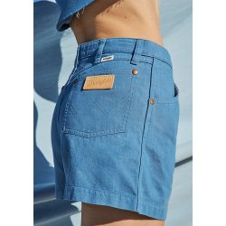 Wrangler - Loose Pleated Shorts - Cotton Candy Blue