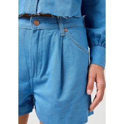 Wrangler - Loose Pleated Shorts - Cotton Candy Blue