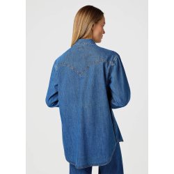 Wrangler - Loose Skjorte - Dark Wash