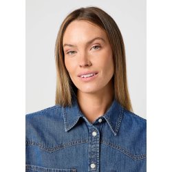 Wrangler - Loose Skjorte - Dark Wash
