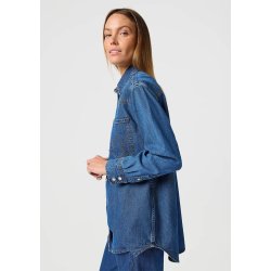 Wrangler - Loose Skjorte - Dark Wash