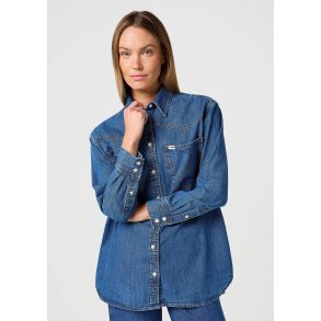 Wrangler - Loose Skjorte - Dark Wash