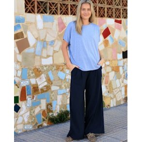Black Colour - Davina Wideleg Bukser - Navy