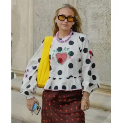 Sissel Edelbo - Diana Top - Black Dot 