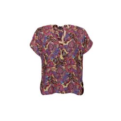 Black Colour - Luna Andrea S/S Top - Royal Berry Mix