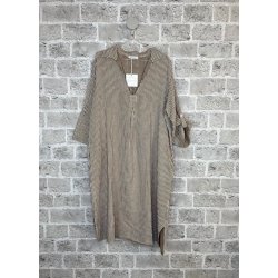 Cabana Living - Filur Kjole - Latte Stripe 